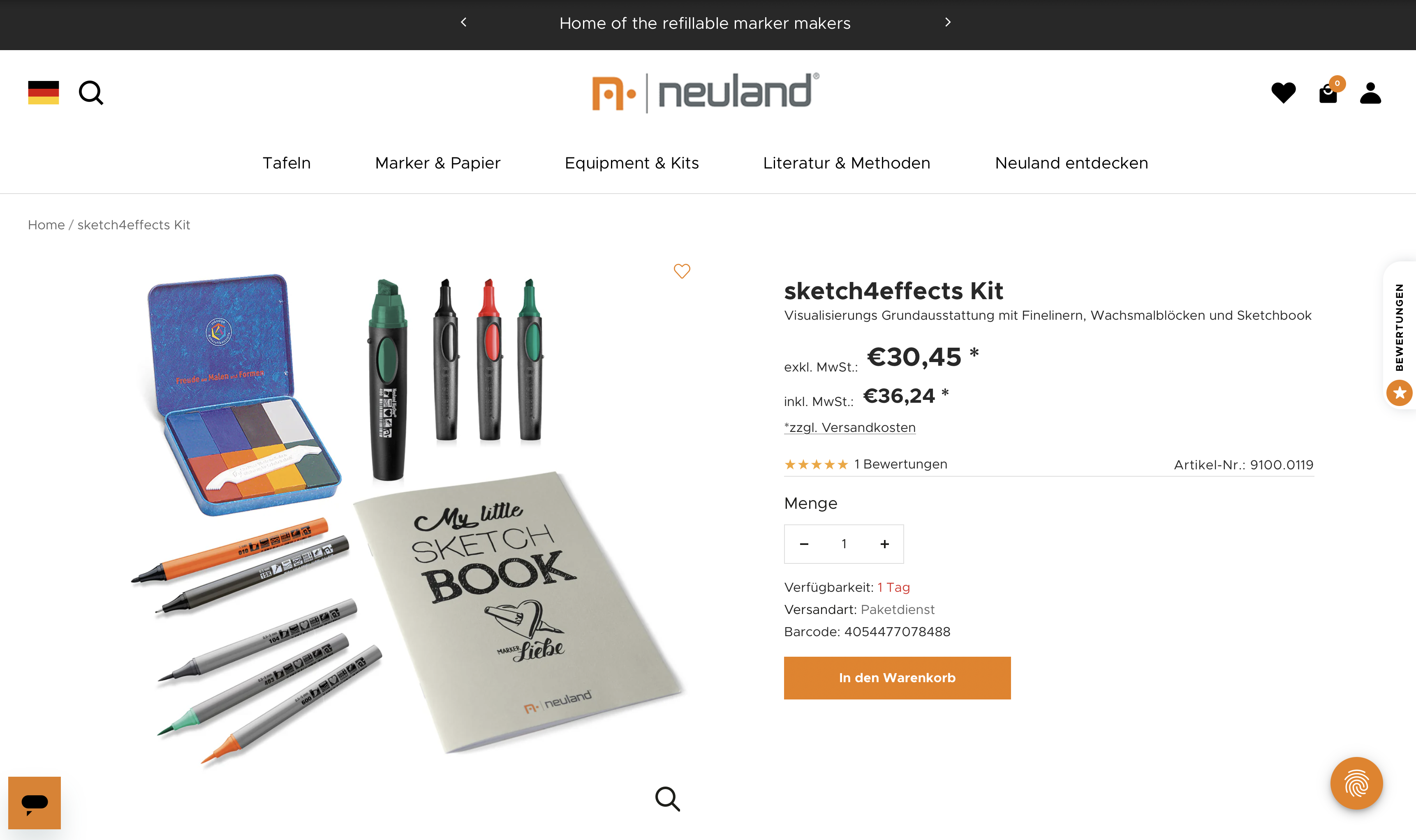 Sketch4effects Material Kit von Neuland